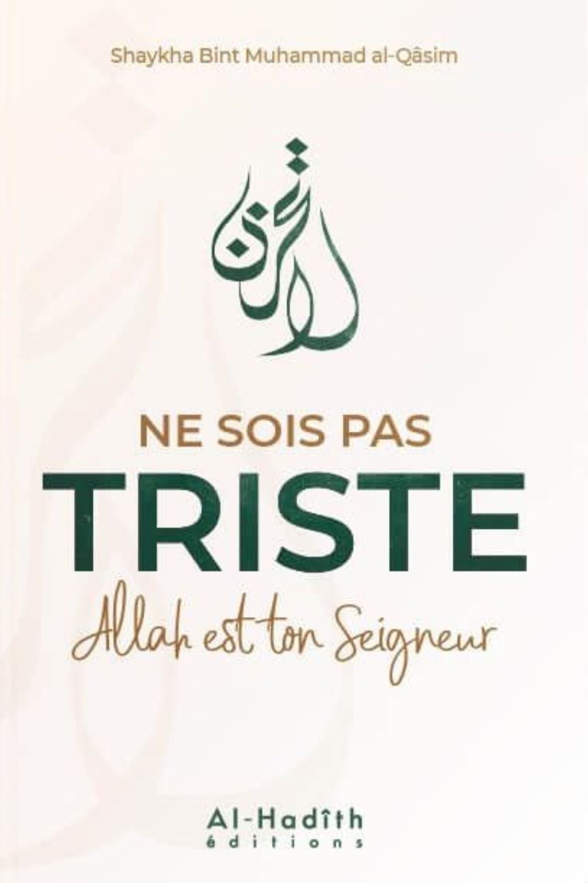 Ne sois pas triste Allah est ton seigneur