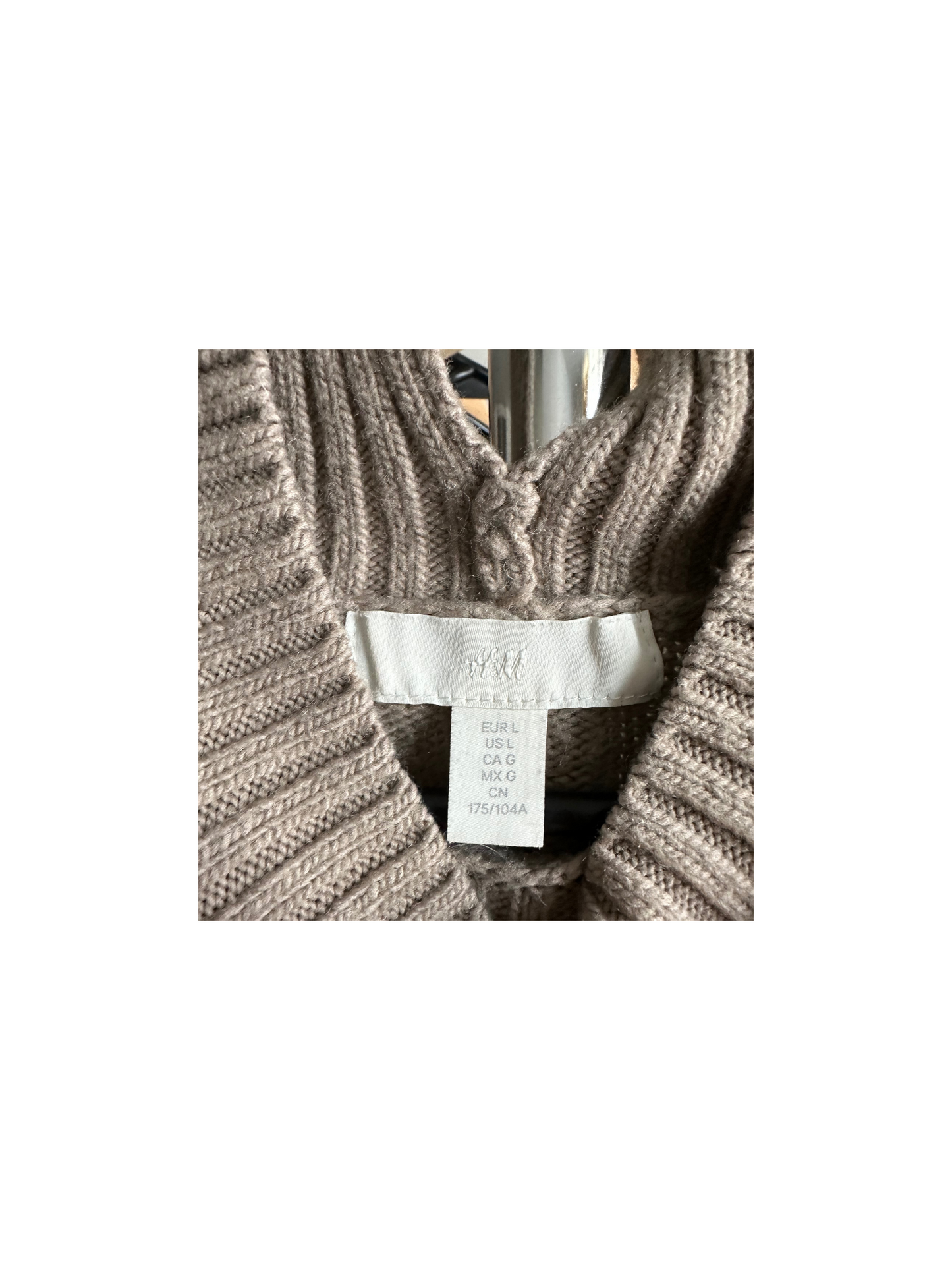 Pull en laine marron - occasion