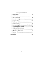Sommaire de livre islamique listant 30 actions pour profiter du Ramadan, en texte français.