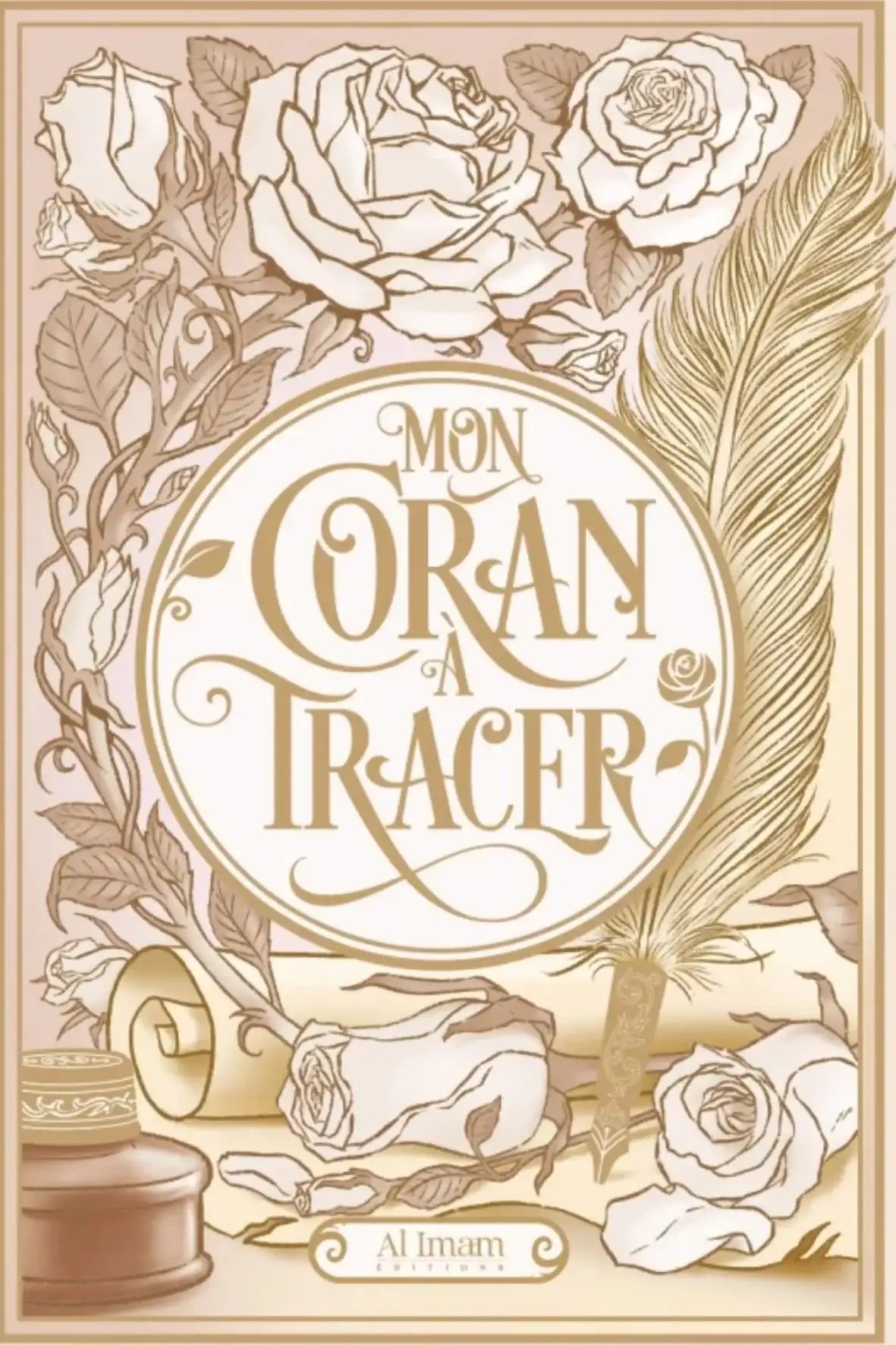 Coran à tracer beige apprentissage islam