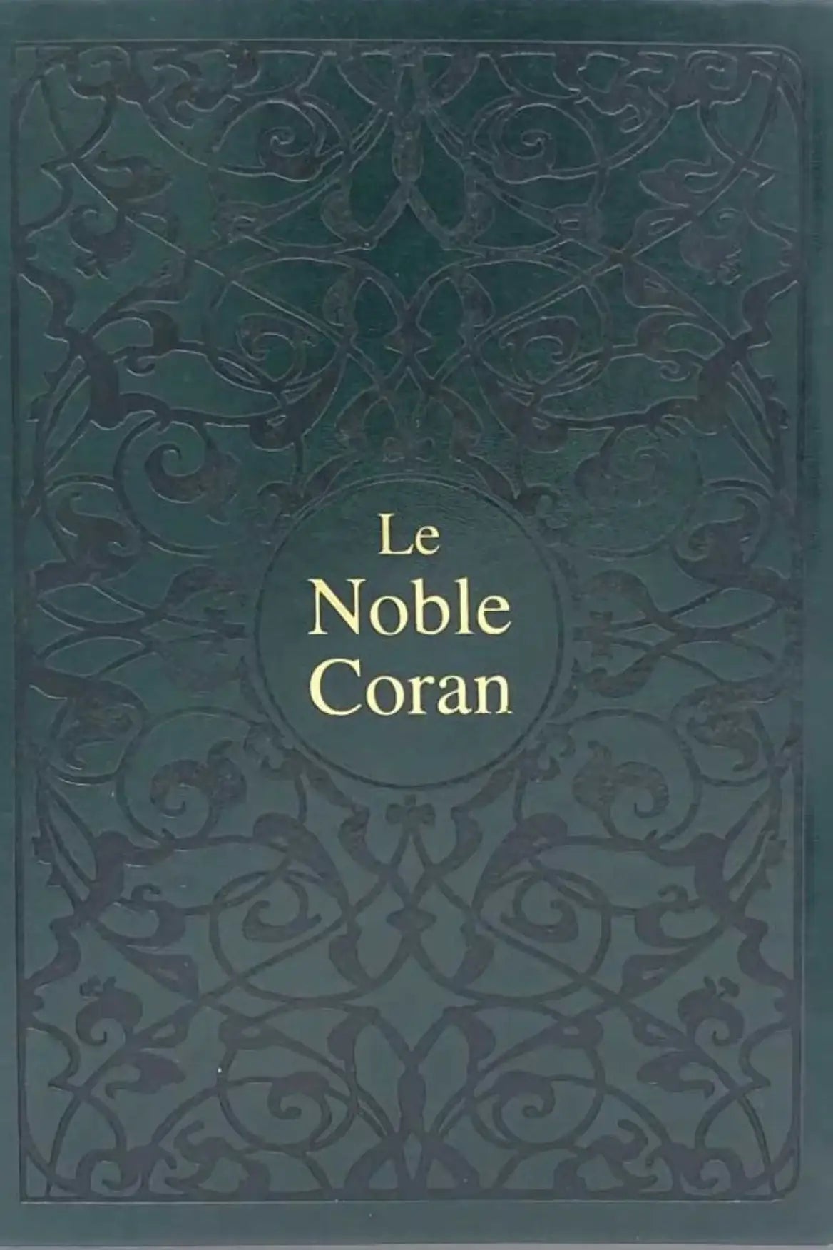 Noble Coran bilingue grand format vert cadeau islamique