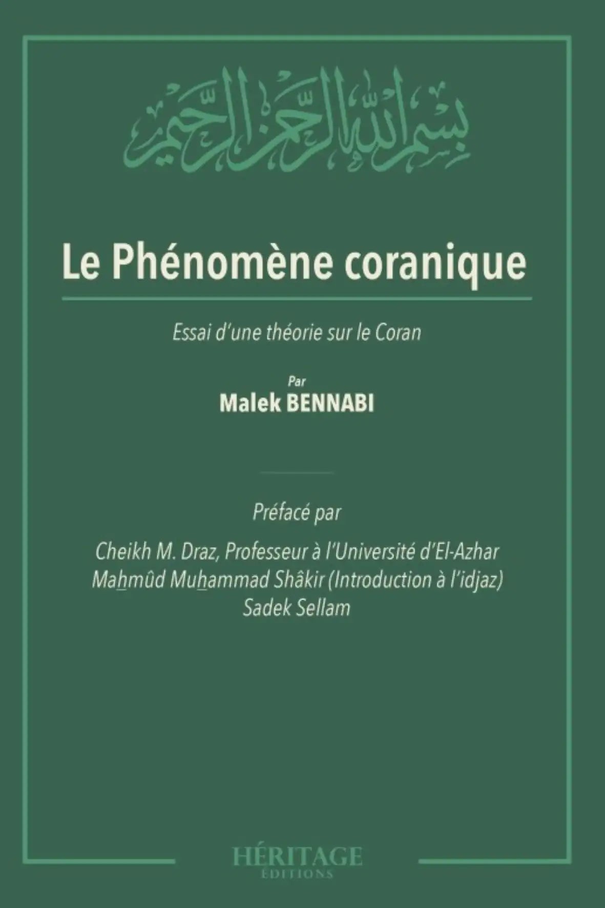 Le phénomène coranique livre islamique français