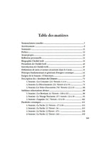 Table des matières d'un livre islamique en français, sections sur le Coran, exégèse et sourates.