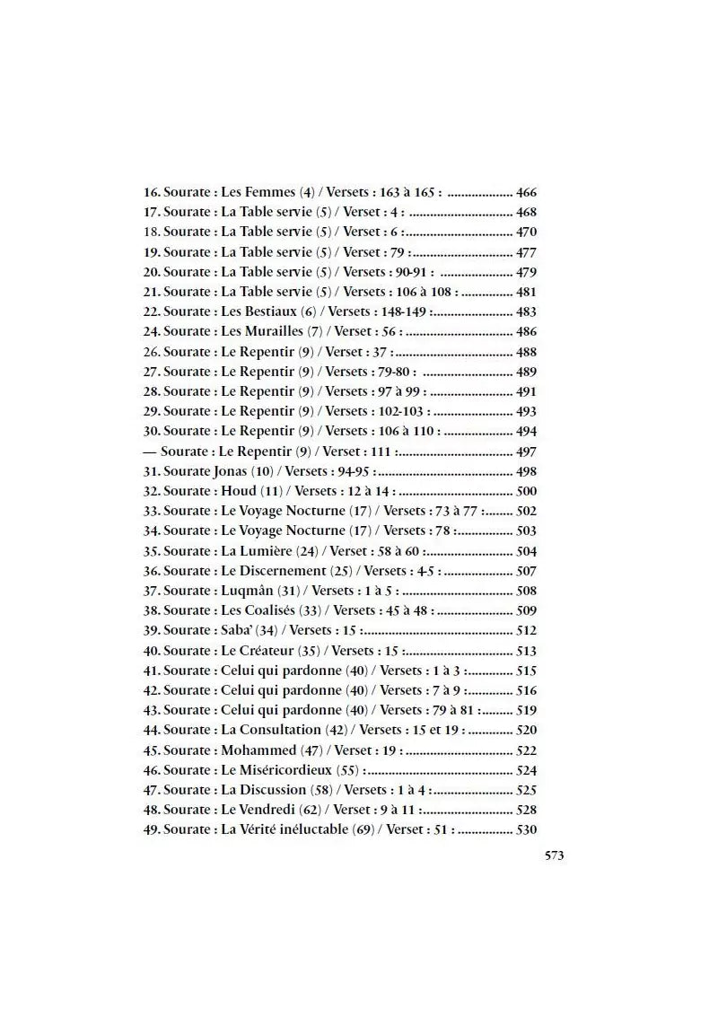 Le recueil bénéfique des enseignements coraniques