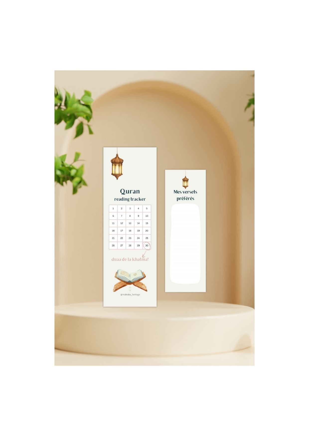 Marque-page de suivi de le